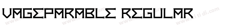 VAGEPARABLE Regular字体转换